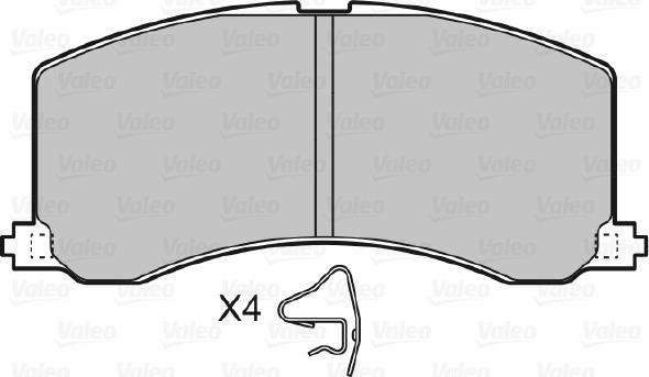 Valeo 598830 - Kit pastiglie freno, Freno a disco www.autoricambit.com