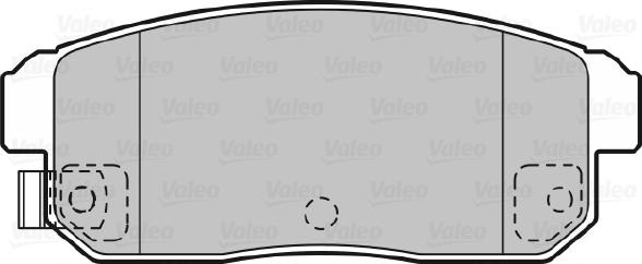 Valeo 598831 - Kit pastiglie freno, Freno a disco www.autoricambit.com