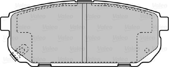 Valeo 598823 - Kit pastiglie freno, Freno a disco www.autoricambit.com