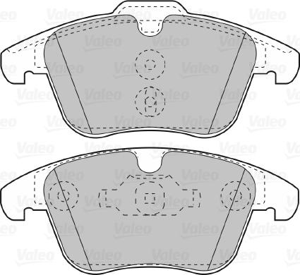 Valeo 598879 - Kit pastiglie freno, Freno a disco www.autoricambit.com