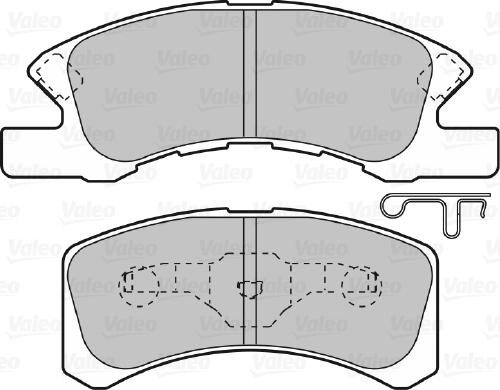 Valeo 598873 - Kit pastiglie freno, Freno a disco www.autoricambit.com