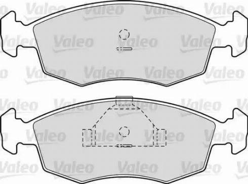 Valeo 598344 - Kit pastiglie freno, Freno a disco www.autoricambit.com