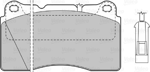 Valeo 598309 - Kit pastiglie freno, Freno a disco www.autoricambit.com