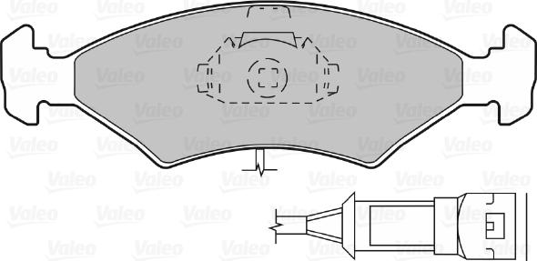 Valeo 598334 - Kit pastiglie freno, Freno a disco www.autoricambit.com