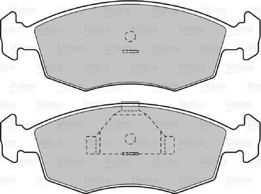 Valeo 598335 - Kit pastiglie freno, Freno a disco www.autoricambit.com