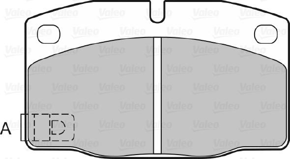 Valeo 598333 - Kit pastiglie freno, Freno a disco www.autoricambit.com