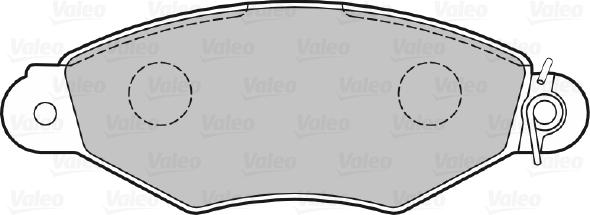 Valeo 598325 - Kit pastiglie freno, Freno a disco www.autoricambit.com