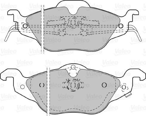 Valeo 598322 - Kit pastiglie freno, Freno a disco www.autoricambit.com