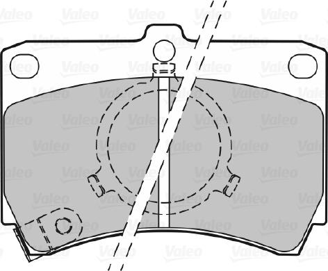 Valeo 598293 - Kit pastiglie freno, Freno a disco www.autoricambit.com