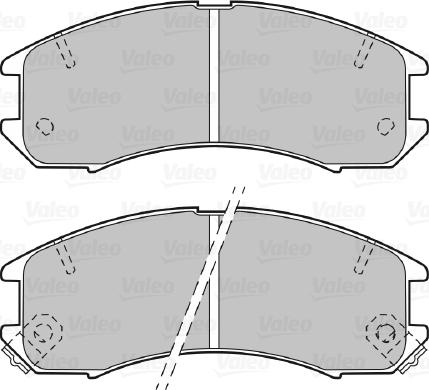 Valeo 598250 - Kit pastiglie freno, Freno a disco www.autoricambit.com