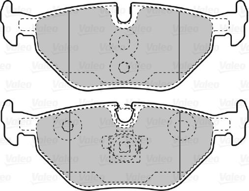 Valeo 598753 - Kit pastiglie freno, Freno a disco www.autoricambit.com