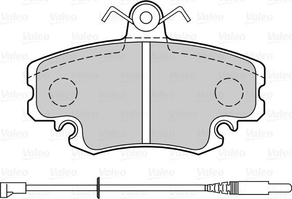 Valeo 598775 - Kit pastiglie freno, Freno a disco www.autoricambit.com