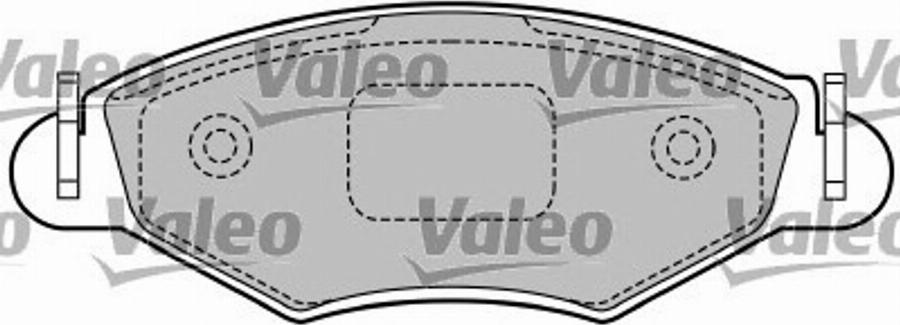 Valeo 597492 - Kit pastiglie freno, Freno a disco www.autoricambit.com