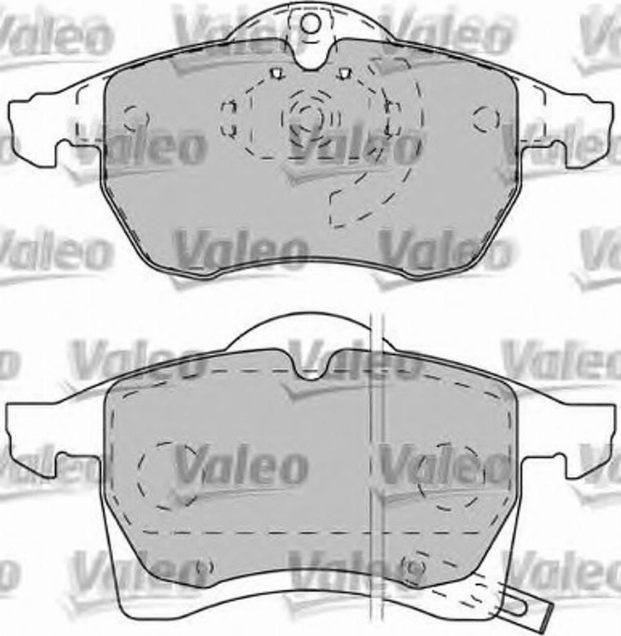 Valeo 540945 - Kit pastiglie freno, Freno a disco www.autoricambit.com