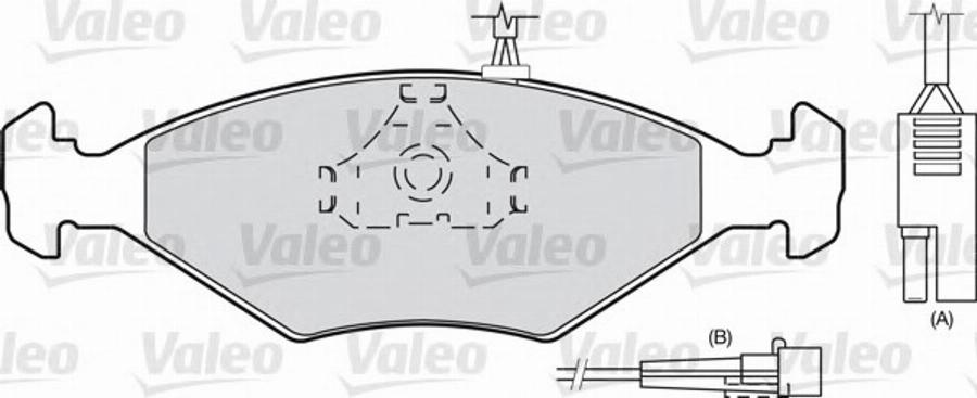 Valeo 540 499 - Kit pastiglie freno, Freno a disco www.autoricambit.com