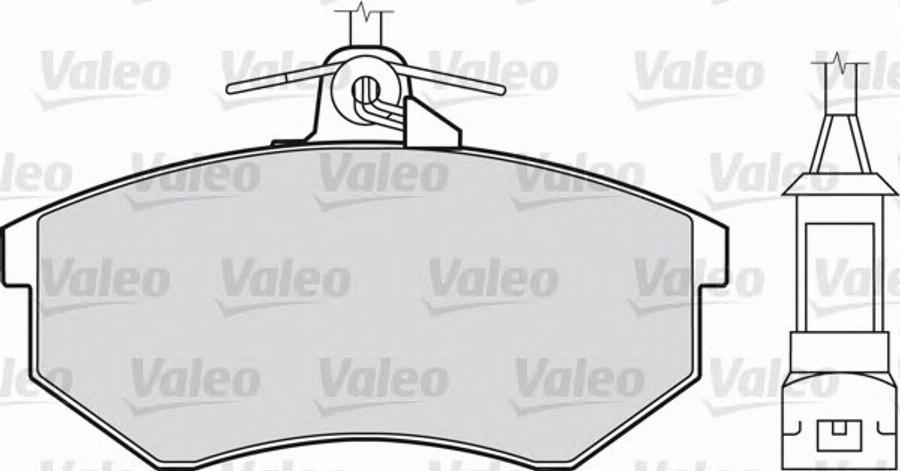 Valeo 540 401 - Kit pastiglie freno, Freno a disco www.autoricambit.com