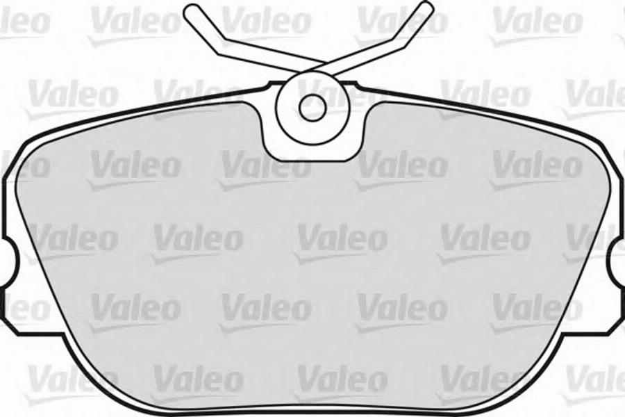 Valeo 551 011 - Kit pastiglie freno, Freno a disco www.autoricambit.com