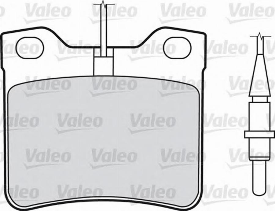 Valeo 540 429 - Kit pastiglie freno, Freno a disco www.autoricambit.com