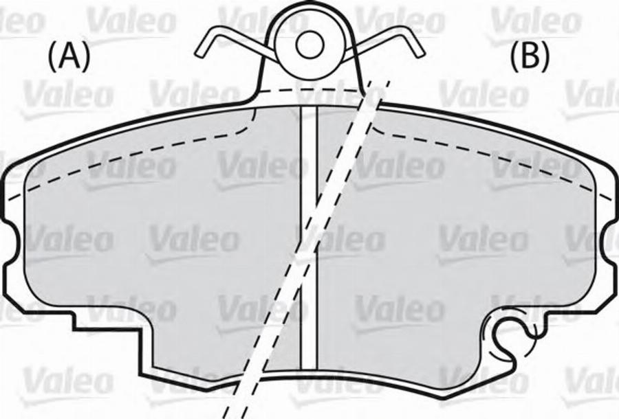 Valeo 540 476 - Kit pastiglie freno, Freno a disco www.autoricambit.com