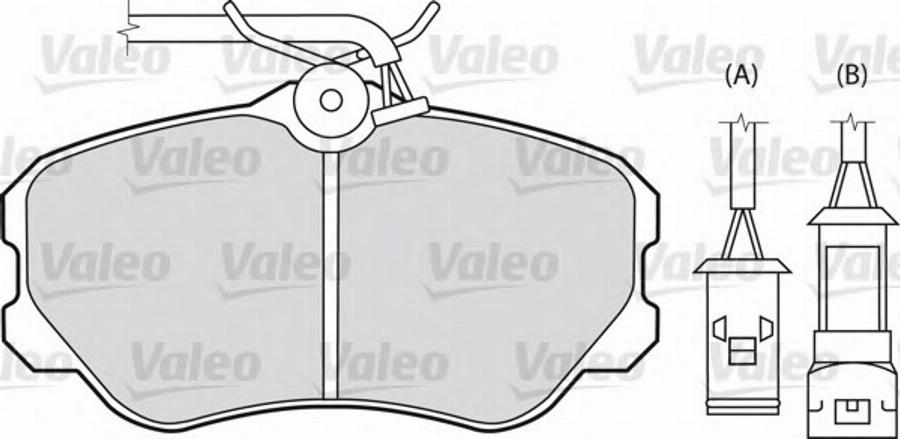 Valeo 540544 - Kit pastiglie freno, Freno a disco www.autoricambit.com