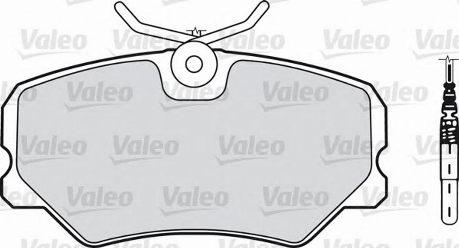 Valeo 540553 - Kit pastiglie freno, Freno a disco www.autoricambit.com