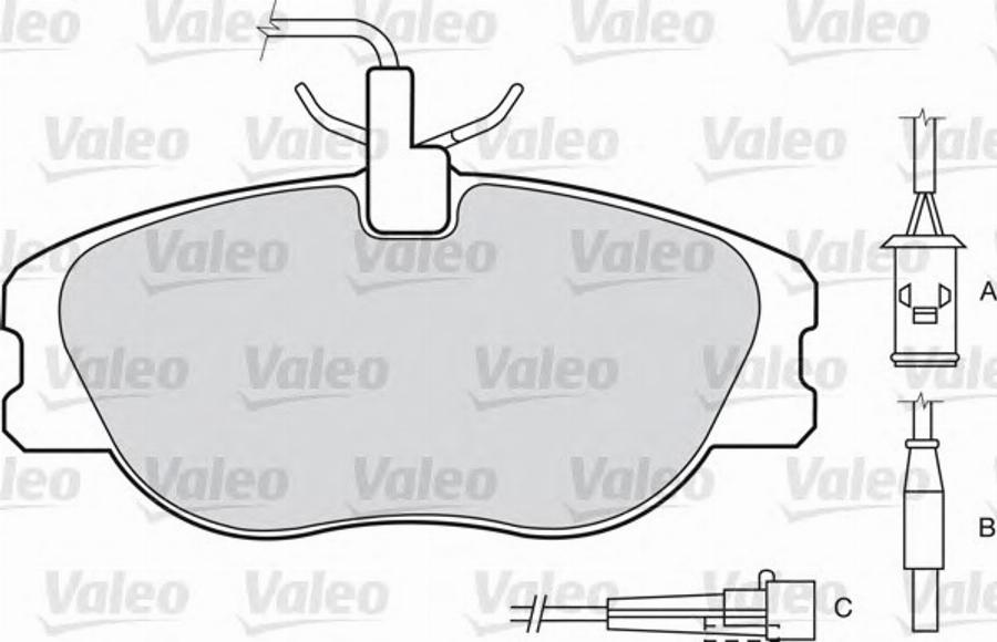 Valeo 540 533 - Kit pastiglie freno, Freno a disco www.autoricambit.com