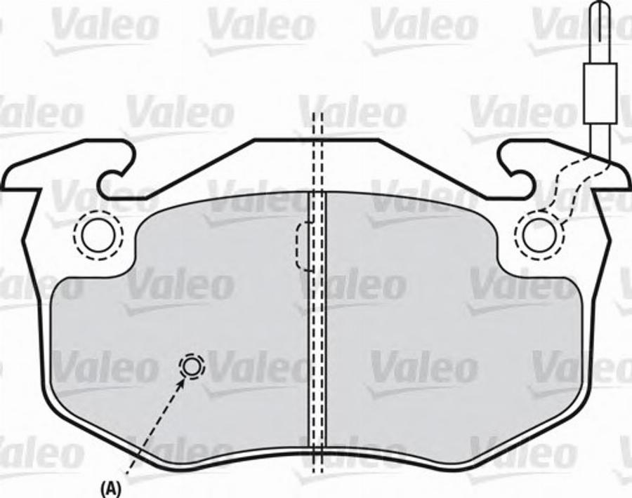 Valeo 540144 - Kit pastiglie freno, Freno a disco www.autoricambit.com