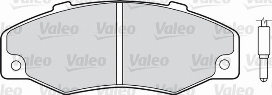 Valeo 551 498 - Kit pastiglie freno, Freno a disco www.autoricambit.com