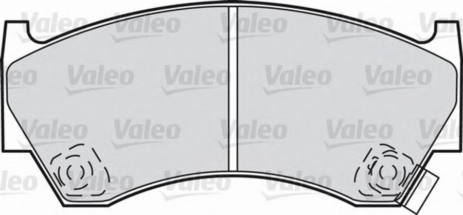 Valeo 540808 - Kit pastiglie freno, Freno a disco www.autoricambit.com