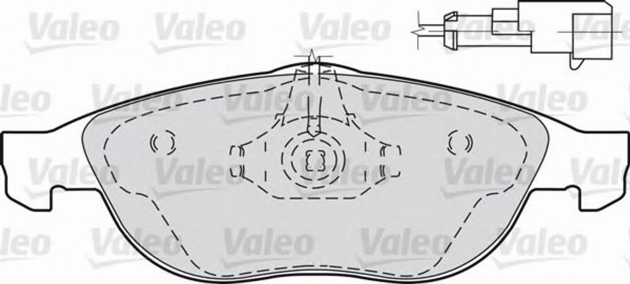 Valeo 540888 - Kit pastiglie freno, Freno a disco www.autoricambit.com