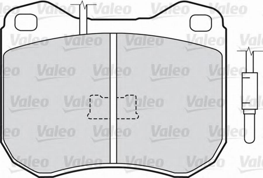 Valeo 540305 - Kit pastiglie freno, Freno a disco www.autoricambit.com