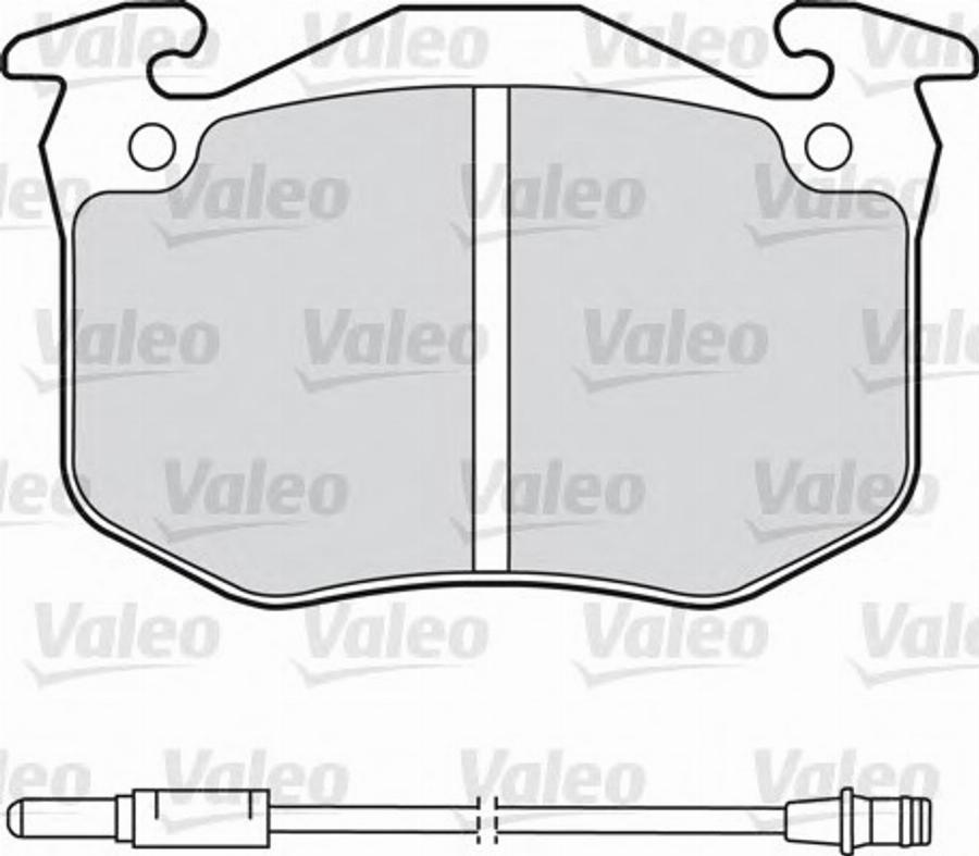 Valeo 540307 - Kit pastiglie freno, Freno a disco www.autoricambit.com