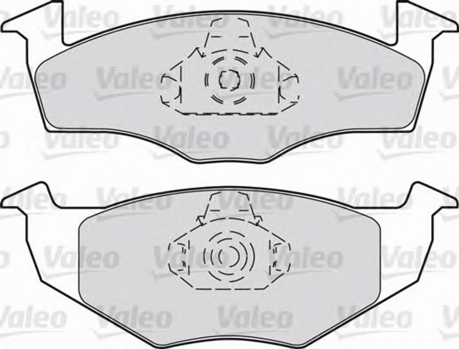 Valeo 540 791 - Kit pastiglie freno, Freno a disco www.autoricambit.com