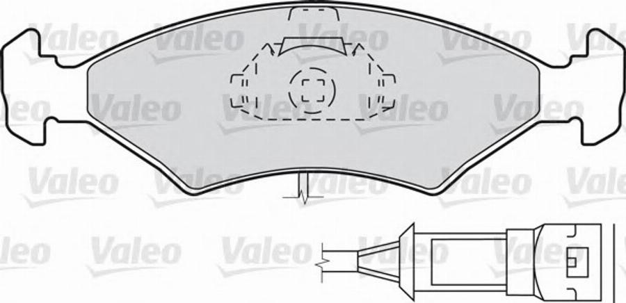 Valeo 540739 - Kit pastiglie freno, Freno a disco www.autoricambit.com