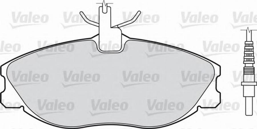 Valeo 540 732 - Kit pastiglie freno, Freno a disco www.autoricambit.com