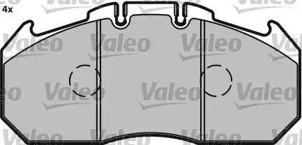 Valeo 541699 - Kit pastiglie freno, Freno a disco www.autoricambit.com