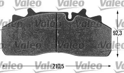 Valeo 541694 - Kit pastiglie freno, Freno a disco www.autoricambit.com