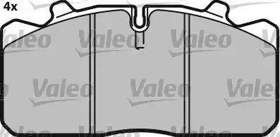 Valeo 541693 - Kit pastiglie freno, Freno a disco www.autoricambit.com