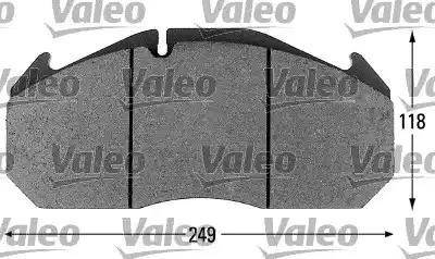 Valeo 541651 - Kit pastiglie freno, Freno a disco www.autoricambit.com