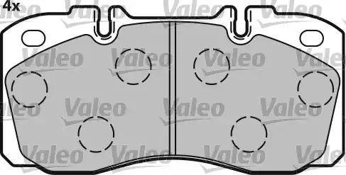 Valeo 541654 - Kit pastiglie freno, Freno a disco www.autoricambit.com