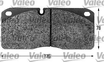 Valeo 541656 - Kit pastiglie freno, Freno a disco www.autoricambit.com