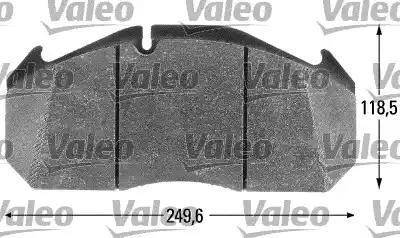 Valeo 541650 - Kit pastiglie freno, Freno a disco www.autoricambit.com