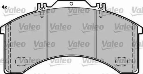 Valeo 541617 - Kit pastiglie freno, Freno a disco www.autoricambit.com