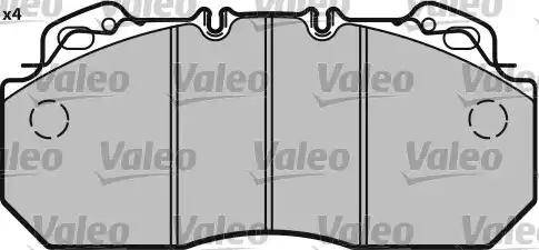 Valeo 541668 - Kit pastiglie freno, Freno a disco www.autoricambit.com