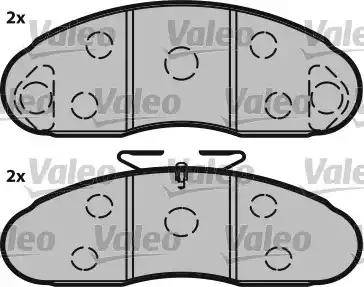 Valeo 541611 - Kit pastiglie freno, Freno a disco www.autoricambit.com