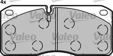 Valeo 541612 - Kit pastiglie freno, Freno a disco www.autoricambit.com