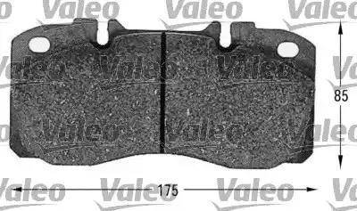 Valeo 541622 - Kit pastiglie freno, Freno a disco www.autoricambit.com