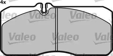 Valeo 541673 - Kit pastiglie freno, Freno a disco www.autoricambit.com