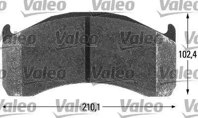 Valeo 541702 - Kit pastiglie freno, Freno a disco www.autoricambit.com