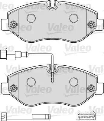 Valeo 541737 - Kit pastiglie freno, Freno a disco www.autoricambit.com